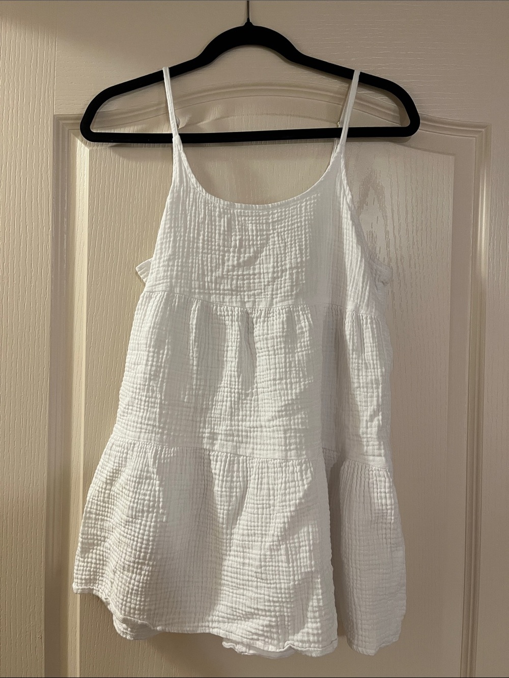 wild fable White Gauze Tiered Swim Coverup